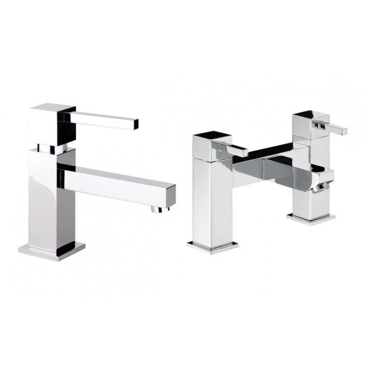 Abode Zeal Bathroom Chrome Tap Pack Offer (Basin Mixer & Bath Filler)