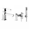 Abode Zeal Bathroom Chrome Tap Pack Offer (Basin Mixer & Bath/Shower Mixer)