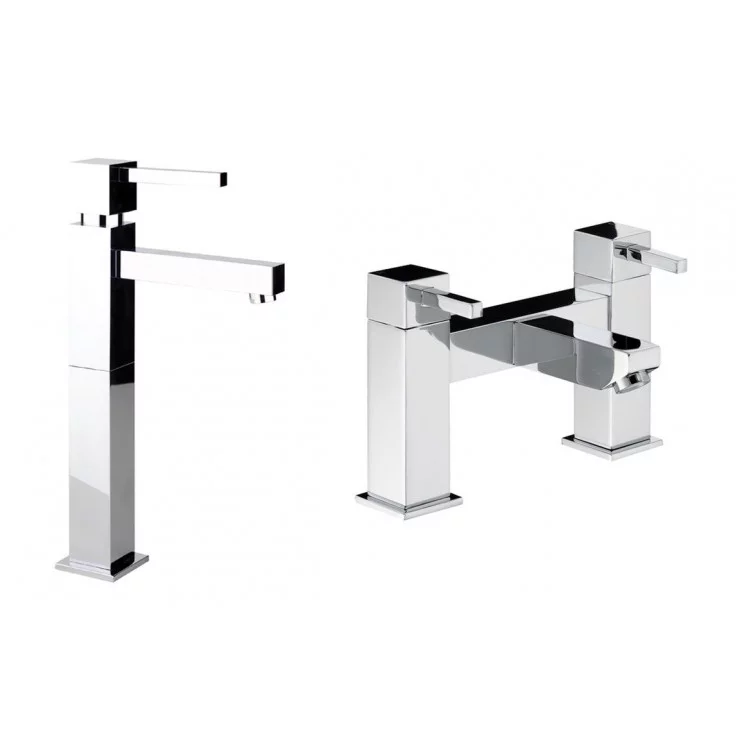 Abode Zeal Pack Offer 3 (Tall Basin Mixer & Bath Filler) - Chrome Abode Zeal Chrome Bathroom Pack (Tall Basin Mixer & Bath Filler)