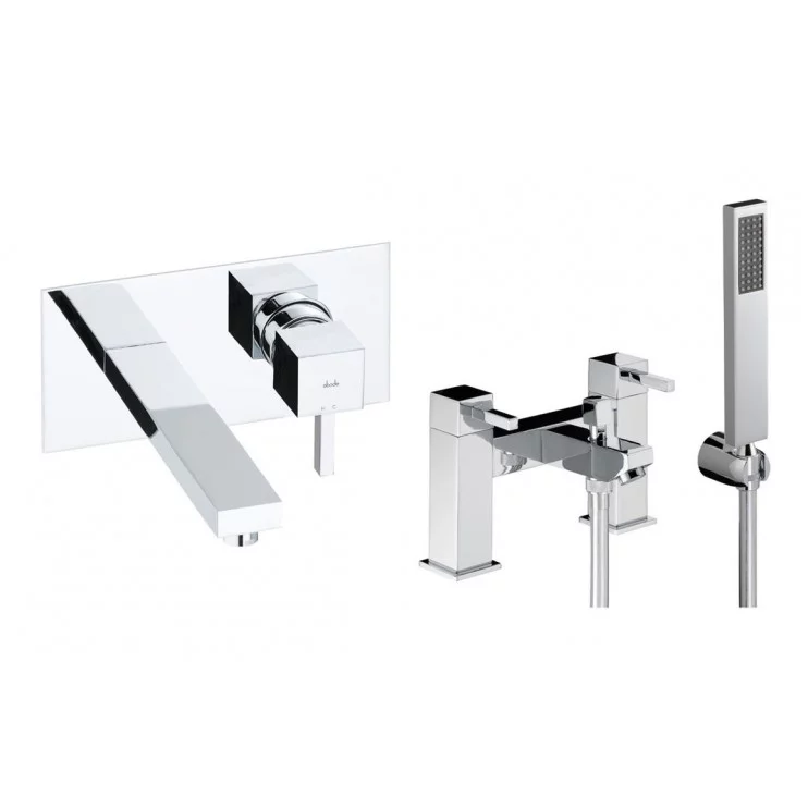 Abode Zeal Pack Offer 6 (Wall Mounted Basin Mixer & Bath/Shower Mixer) - Chrome