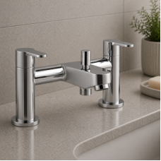 Abano Bath/Shower Mixer & Shower Kit - Chrome Bathroom Tap