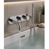 Abode Chao Wall Mounted Bath Shower Mixer - Chrome Bathroom Taps