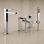 Abode Fervour Bathroom Chrome Pack (Tall Basin Mixer & Bath/Shower Mixer) 