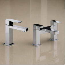 Abode Fervour Chrome Bathroom Tap Pack (Basin Mixer & Bath Filler) - Chrome Bathroom Taps