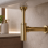 Abode Uno Basin Bottle Trap - Brushed Brass
