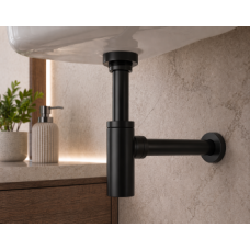 Abode Uno Basin Bottle Trap - Matt Black
