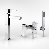 Abode Zeal Chrome Bathroom Tap Pack Offer (Tall Basin Mixer & Bath/Shower Mixer) - Chrome