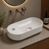Bella 380x200mm Mini Resin Washbowl - White
