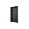 610x305mm Bathroom Niche - Matt Black