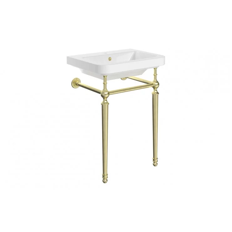 Celine 810mm 1TH Console Basin - Brushed Brass