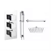 Cosmic Square Shower Valve & Kit Pack 3 - Chrome Cosmic Square Shower Valve & Kit Pack 3 - Chrome