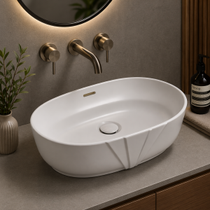 Deco 460x320mm Resin Washbowl - White Deco 460x320mm Resin Washbowl - White