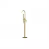 Evola Floor Standing Bath/Shower Mixer - Brushed Brass Bathroom Taps