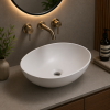 Incline 500x380mm 0TH Resin Washbowl - White