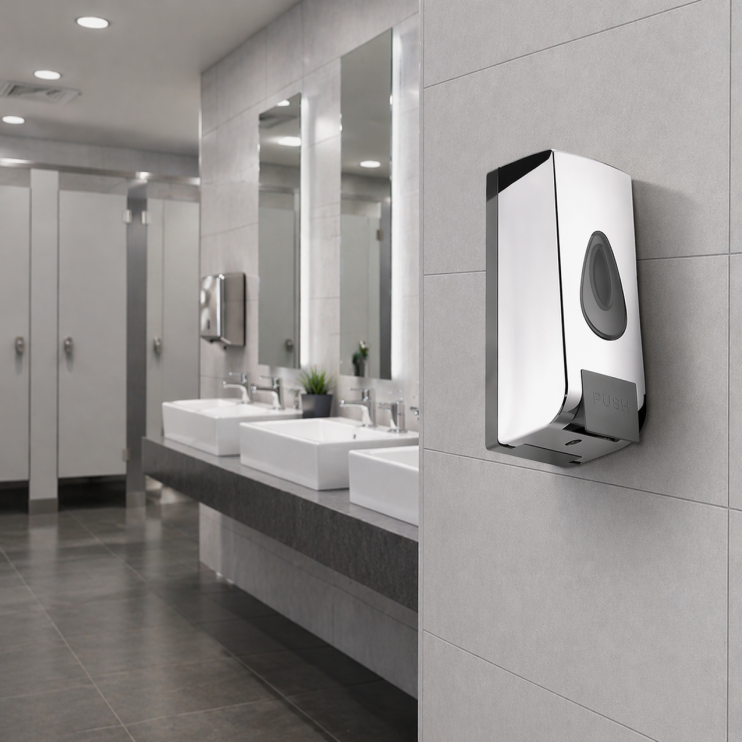 Origins Living Halibut Soap Dispenser 630ml - Chromed 2078-13