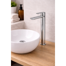 Vema Timea Tall Basin Mixer - Chrome