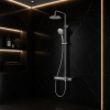 Columns Showers Chrome VTCM0220 VitrA Aquaheat Charm 240 Shower Set w/2-Function Overhead & Shelf - Chrome