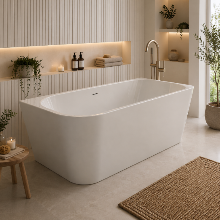 Linton Freestanding 1500x750x570mm 0TH Bath Linton Freestanding 1500x750x570mm 0TH Bath