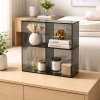 Storage Glass Boxing Pier B008523 Origins Living Pier Glass 4 Box Shelf Square - Bronze B008523