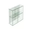 Storage Glass Boxing Pier B008516 Origins Living Pier Glass 4 Box Shelf Square - Clear B008516