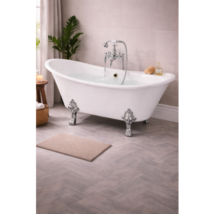 Tiverton Freestanding 1620x700x770mm 0TH Bath w/Feet