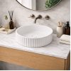 Fluted 400mm Round Washbowl