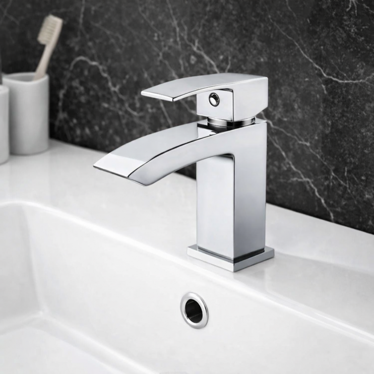 Corsica Basin Mixer - Chrome Bathroom Taps