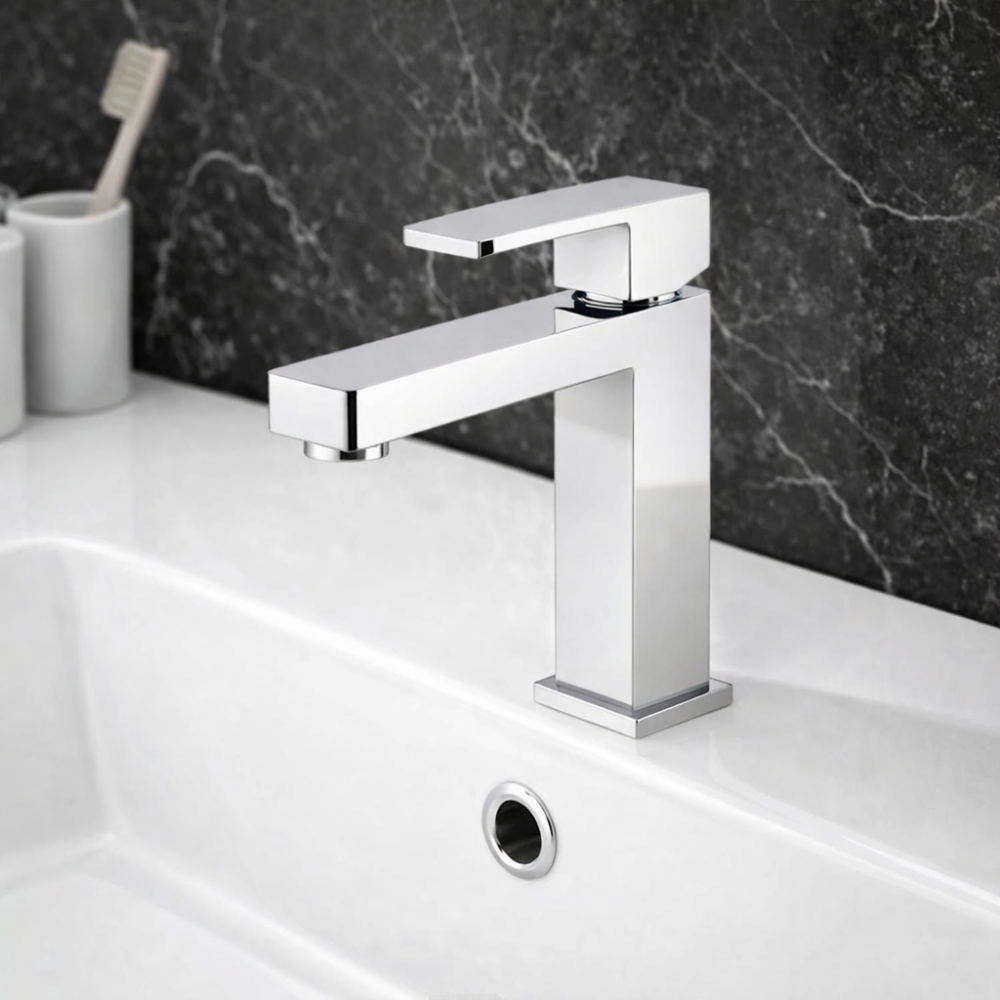 Abode Fervour Basin Mixer - Chrome Bathroom Taps