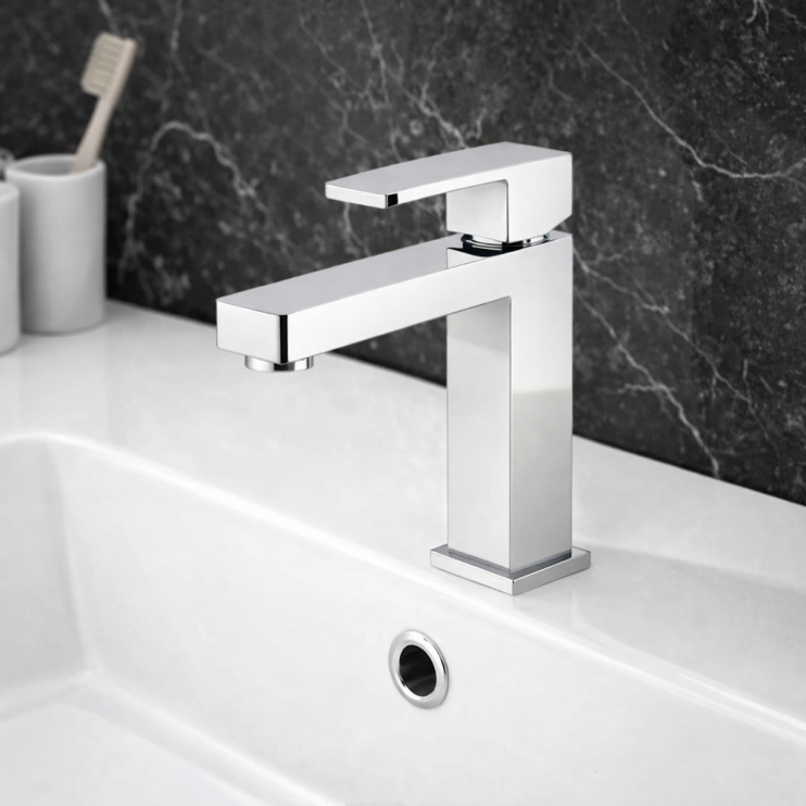 Abode Fervour Basin Mixer - Chrome Bathroom Taps