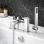 Abode Fervour Deck Mounted Bath Shower Mixer - Chrome Bathroom Taps
