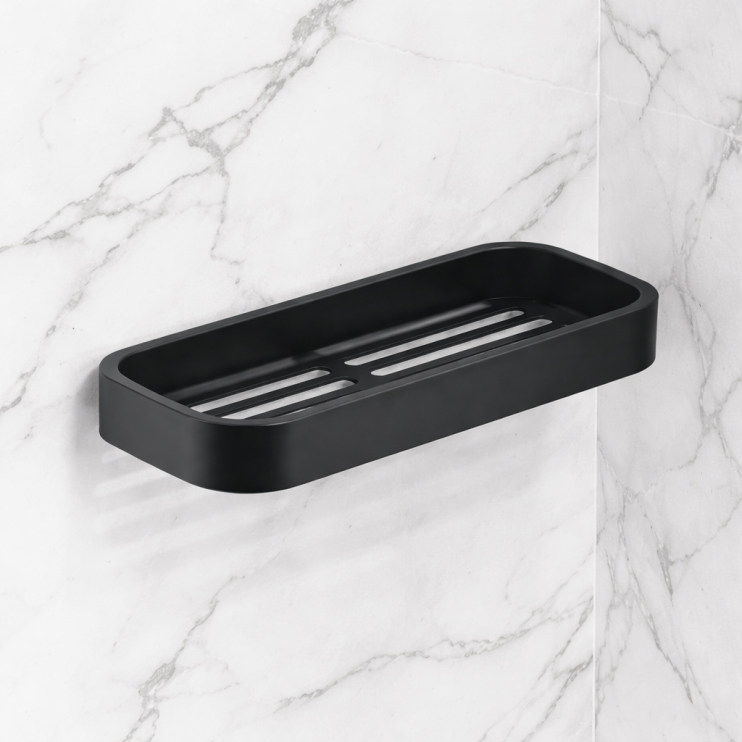 Origins Living Outline Shower Basket - Black 3218-14 Bathroom Wall Accessories