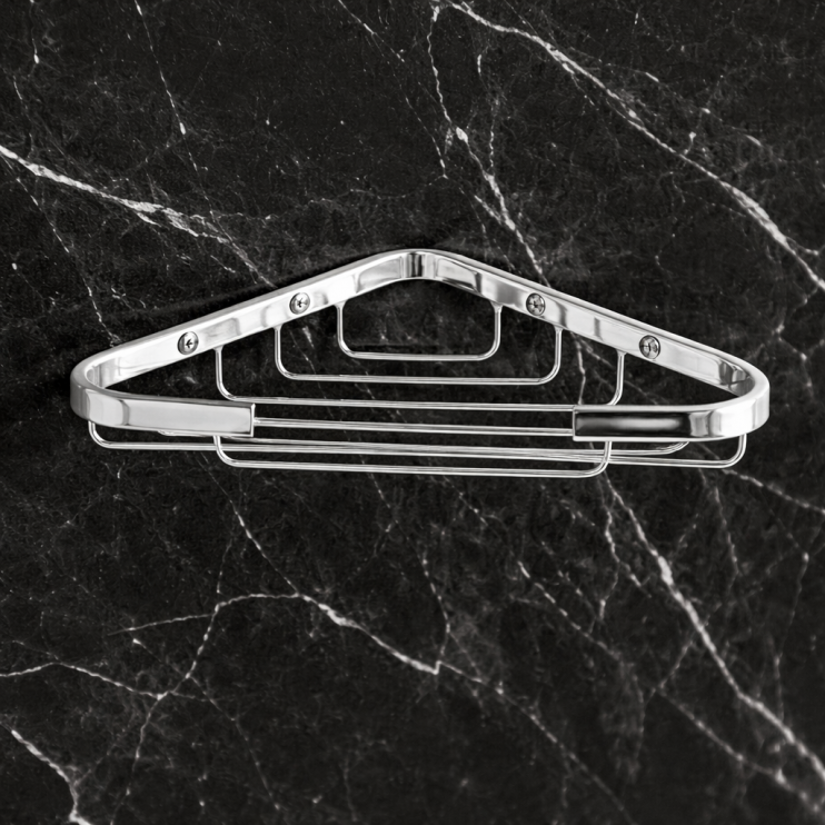 Origins Living Dakota Corner Basket - Chrome 2480-13