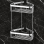 Origins Living Double Corner Shower Basket - Chrome 189779