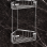 Origins Living Gedy Double Corner Deep Basket - Chrome 2482-13