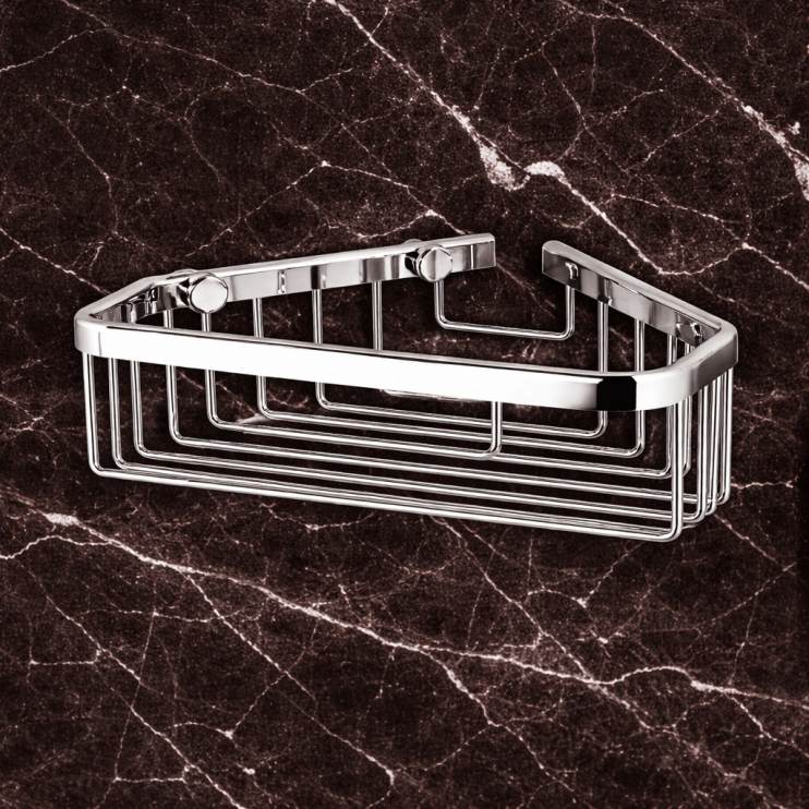 Origins Living Large Corner Shower Basket - Chrome 189762