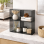 Origins Living Pier Glass 4 Box Shelf Square - Black B008530