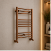 Grada Straight 30mm Ladder Radiator (500x800x30mm) - Brushed Bronze
