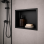 305x360mm Bathroom Niche - Matt Black