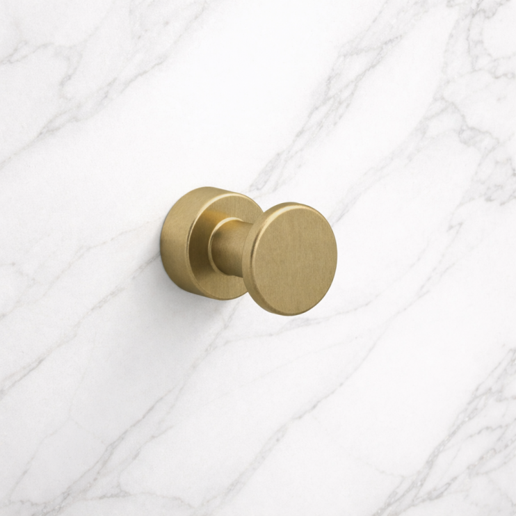 Origins Living Tecno Project Hook - Brushed Brass 201792 Origins Living Tecno Project Hook - Brushed Brass 201792