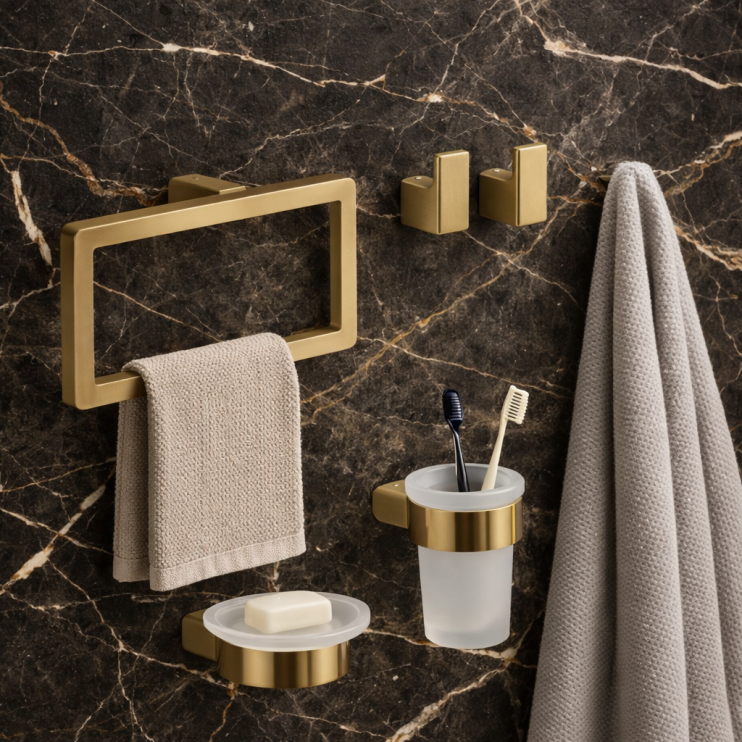 Pirenei in Brushed Gold Accessories