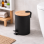 Origins Living Kenta Pedal Bin 5L - Black/Bamboo 1409-41