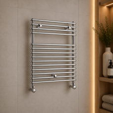 Teplo Round Ladder Radiator (500x730mm) - Chrome