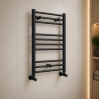 Grada Straight 30mm Ladder Radiator (500x800x30mm) - Matt Black