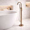 Pescara Floor Standing Bath/Shower Mixer - Brushed Bronze