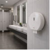Commercial Washroom 2429-02 Origins Living Maxi Jumbo Rollpaper Dispenser - White 2429-02