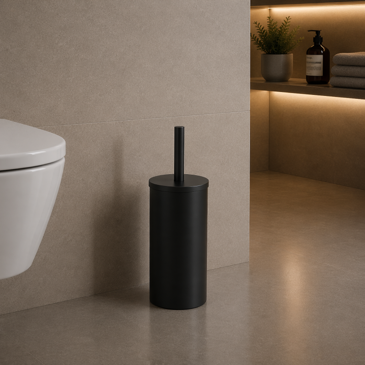 Origins Living Flip Toilet Brush Freestanding - Black 5233-14