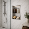 610x305mm Bathroom Niche - St/Steel