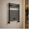 Teplo Round Ladder Radiator (500x730mm) - Black