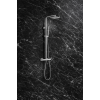 Column Showers Nickel/Steel DICM0520 Vema Thermostatic Shower Column w/Fixed Head & Riser - St/Steel