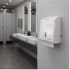 Commercial Washroom 2426-02 Origins Living Paper/Roll Dispenser - White 2426-02